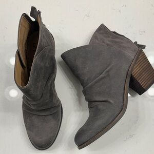 Elegant Charcoal Ankle Booties